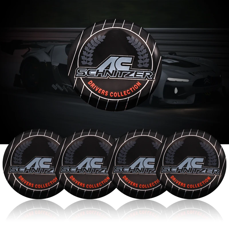 4PCS/Set Car Wheel sticker Hub cap labeling Emblem Sticker styling For BMW AC Schnitzer E46 E39 E90 E36 E34 F10 F15 E53 X5 X6 | Автомобили