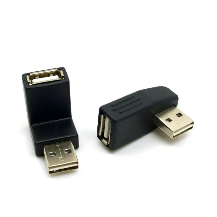 

CY 2pcs Reversible USB 2.0 A Type Male to Female Extension Adapter 90 Degree Down & Up & Left & Right Angled