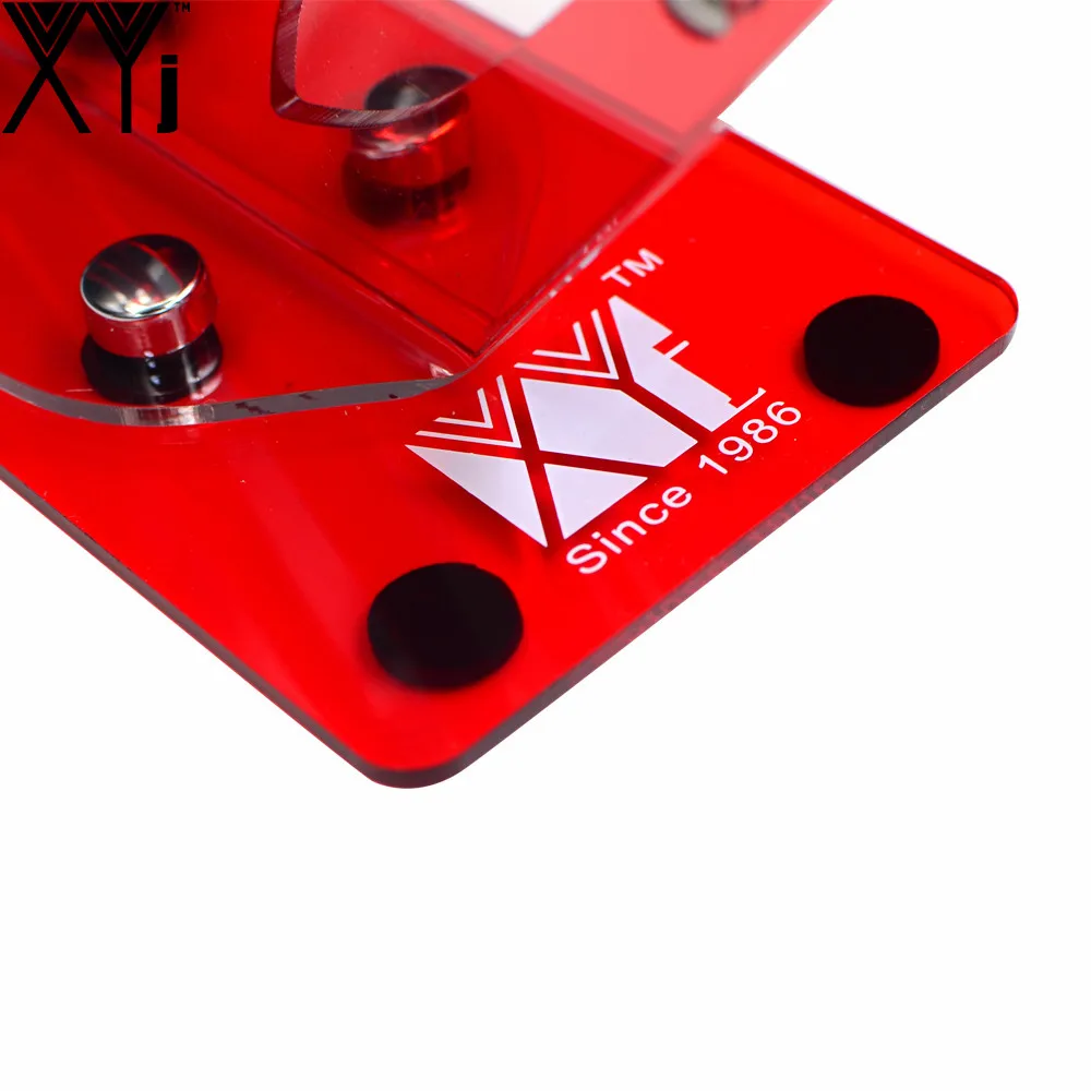 XYj Knife Holder For 3 Pieces Ceramic Knives + Peeler Red Acrylic Stand Best Kitchen Helper Hot Sale Cooking Tool Block | Дом и сад