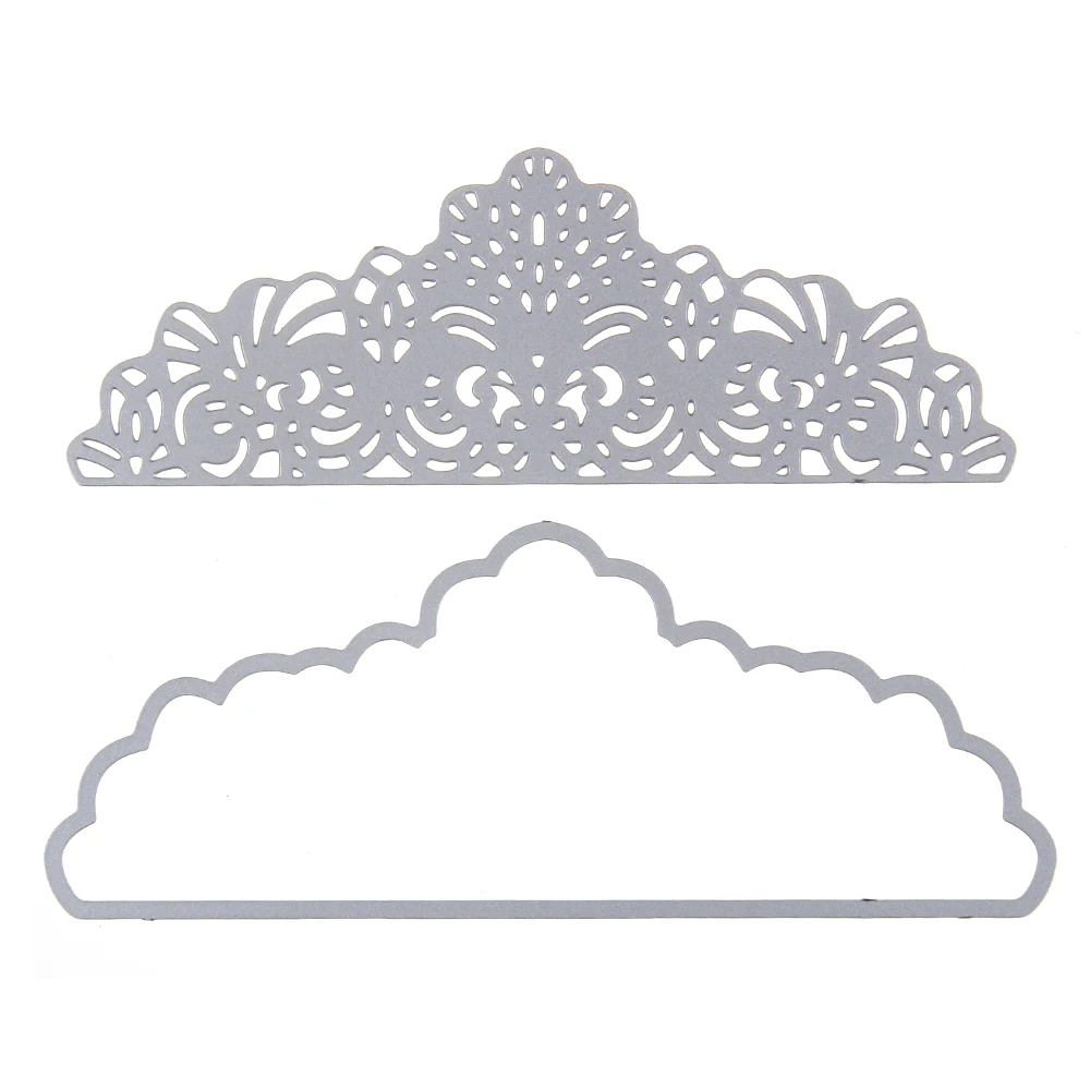 Металлическая рамка из углеродистой стали с кружевным цветком высечки для