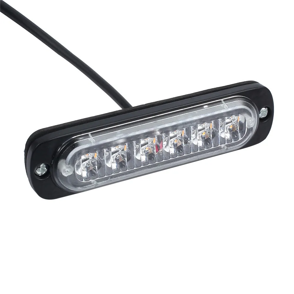 4x6 светодиодный Янтарный автомобилей решетчатое освещение переднего бампера