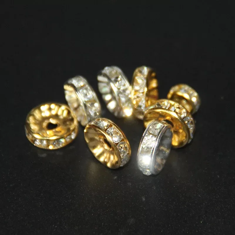 Бусины стразы из меди высокого качества для изготовления ювелирных изделий 100