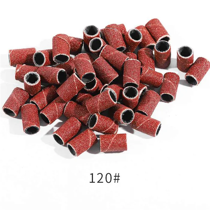 120 Size (100pcs) BORN PRETTY 100 шт. Шлифовальная Пилка Для ногтей ремешки Фрезерный резак для электрического сверла для ногтей покрытие для маникюра для удаления пилок сверла инструменты - Color: 120 Size (100pcs)