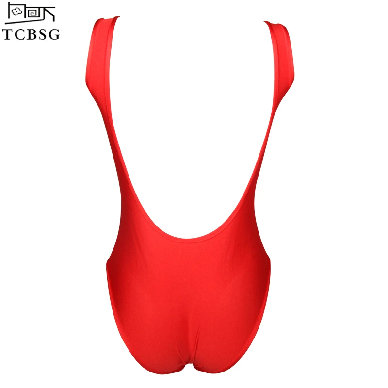 Женский цельный купальник пикантный бандажный с высоким вырезом и открытой