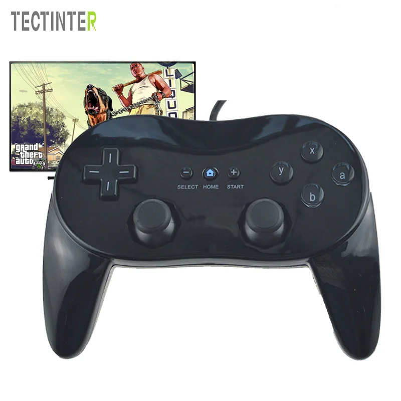 Для Wii Mini Classic Controller Pro Черный Белый геймпад для Remote Аксессуары видеоигр