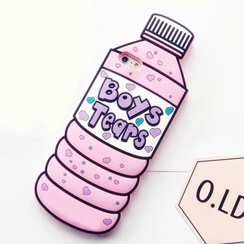 Pink Boys Tears Для iPhone чехол 3D мультяшный Мягкий силиконовый чехол задняя крышка кожа оболочка для iPhone 5 5S 5C SE 6 6s Plus 7 7Plus 8 8Plus X XR XS Max - Цвет: Pink Boys Tears