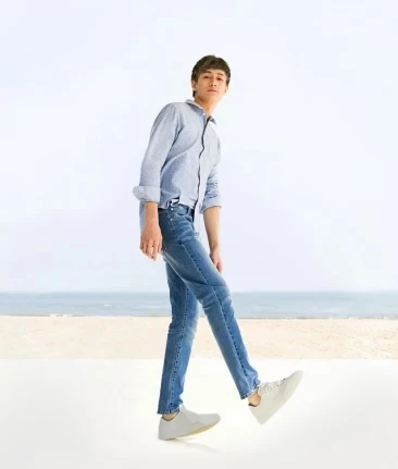 youpin 90 points comfortable jeans men's models Jeans straight trousers winter long pants loose work to | Электроника