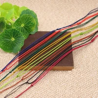 portable 50pcslot adjustable 2mm colorful new rope necklace lanyard fashion cord jewelry cord pendant cords