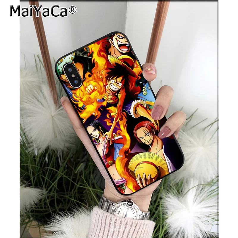 MaiYaCa one piece Monkey D Луффи Зоро ТПУ мягкий черный чехол для телефона iPhone X XS MAX 6 6S 7 7plus 8 8Plus 5 5S XR