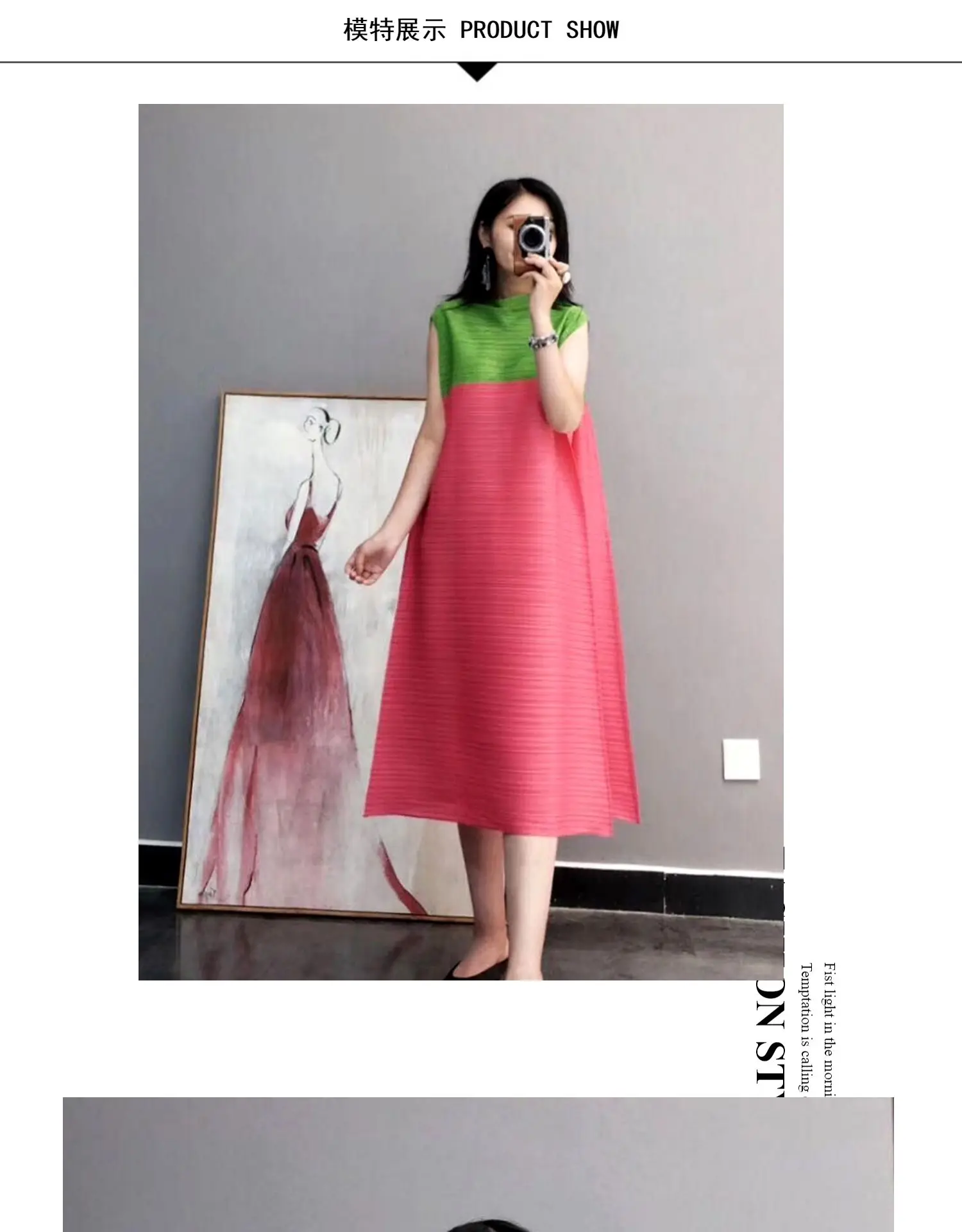 Changpleat, летняя коллекция, новое женское платье, Miyak, плиссированное, модное, цветное, подходящее, просторное с воротником-стойкой, большие размеры, женские платья трапециевидной формы