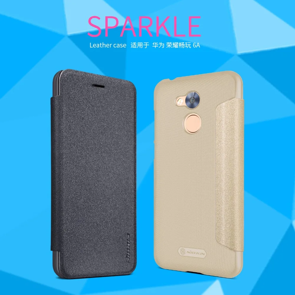 Для huawei Honor 6A чехол Nillkin Sparkle cover для Play телефона защитный флип-чехол | Мобильные
