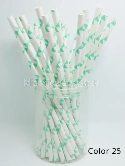 25 шт./упак. бумажные соломинки Креативный дизайн соломинкой Для Свадебная