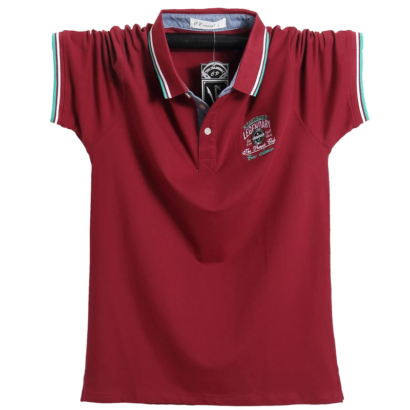 

2018 Men Polo Shirt Mens Side Stripe Solid Polo Shirts Camisa Men Casual Cotton Shirt Homme 5XL Plus Size Business Tops Tees