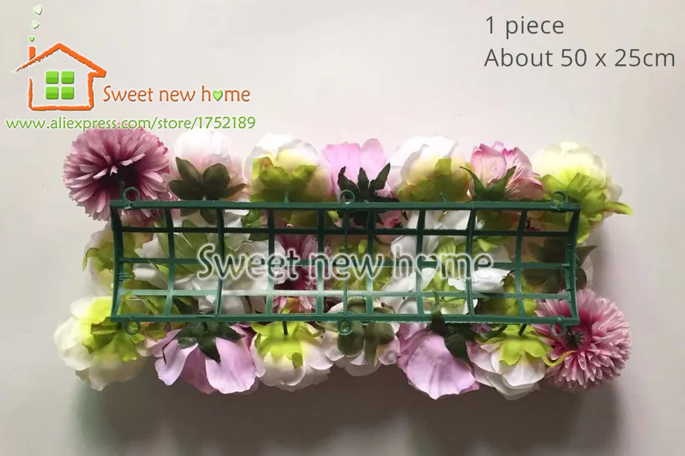 3D Искусственные розы FlowerWall панель DIY цветок Бегуны для свадебного фона или стола украшения
