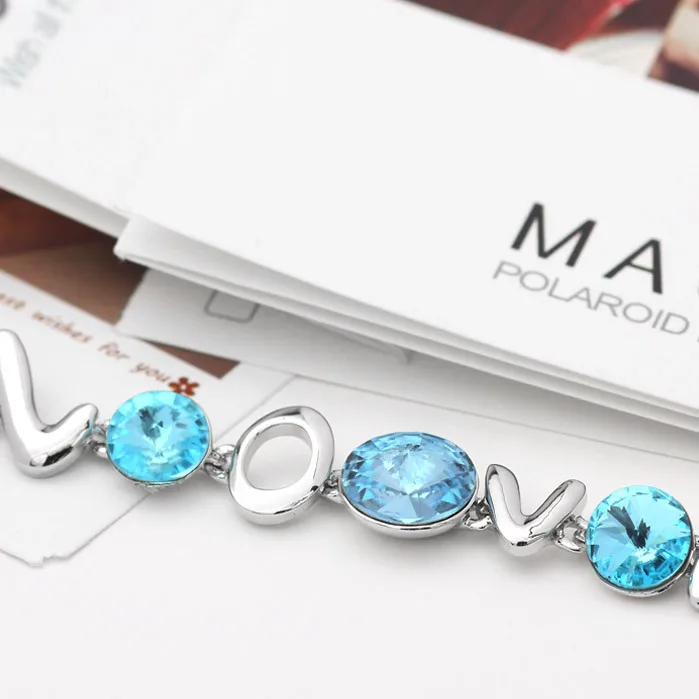 Neoglory австрийские кристаллы стразы браслет и для женщин ювелирные изделия