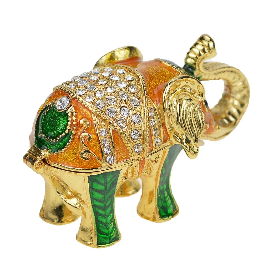 Металлический изысканный искусственный слон для ювелирной коробки | Дом и сад