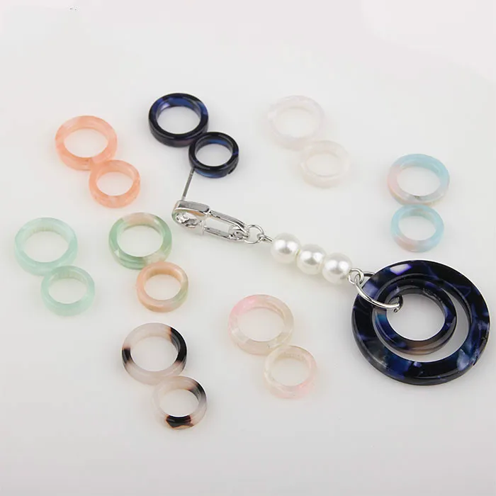 Fresh and sweet acetic acid geometric circular handmade Korea earring patch DIY earrings pendant material | Украшения и