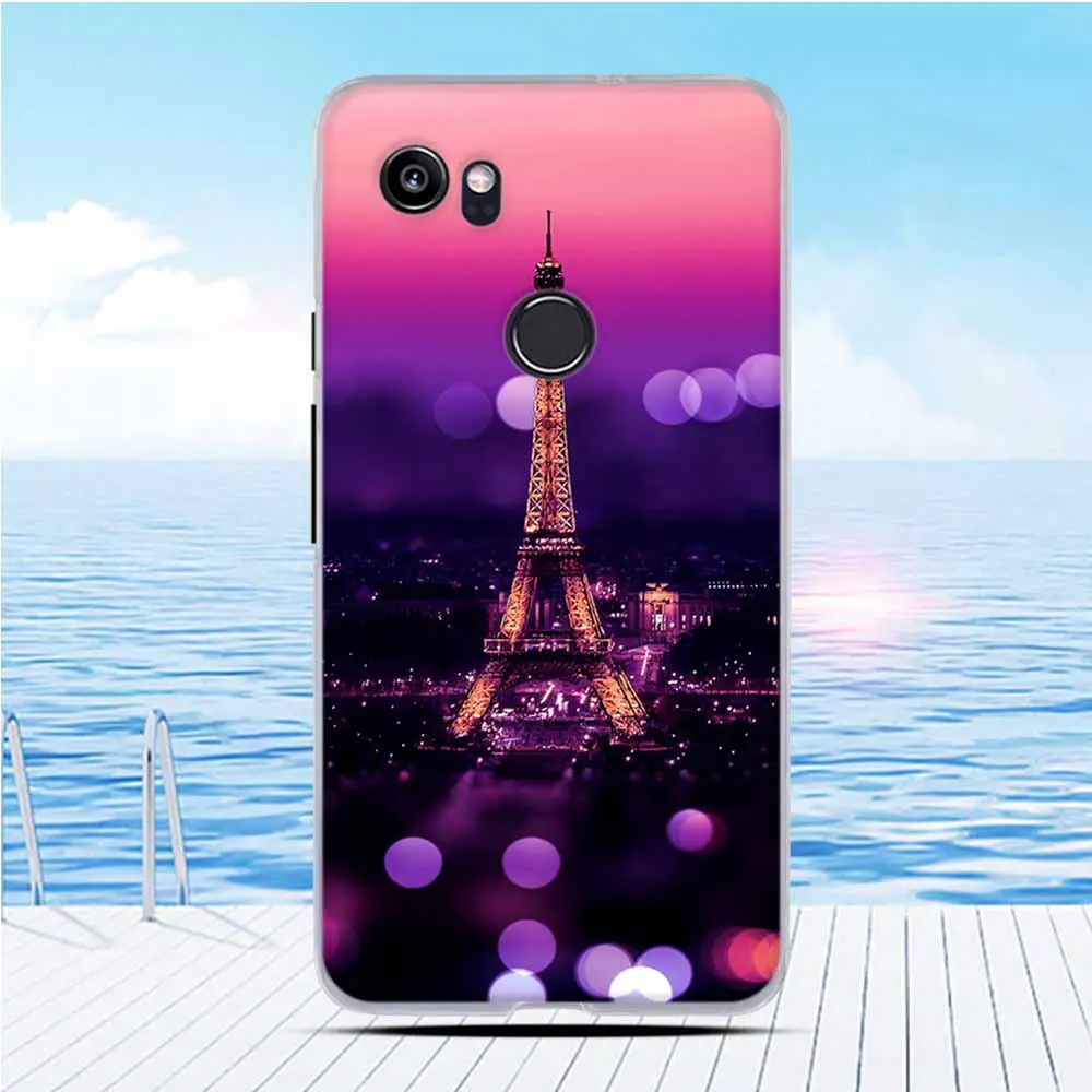 Для Google Pixel 2 XL 6 0 дюймов защитный чехол для телефона 2XL крышка цветок картина