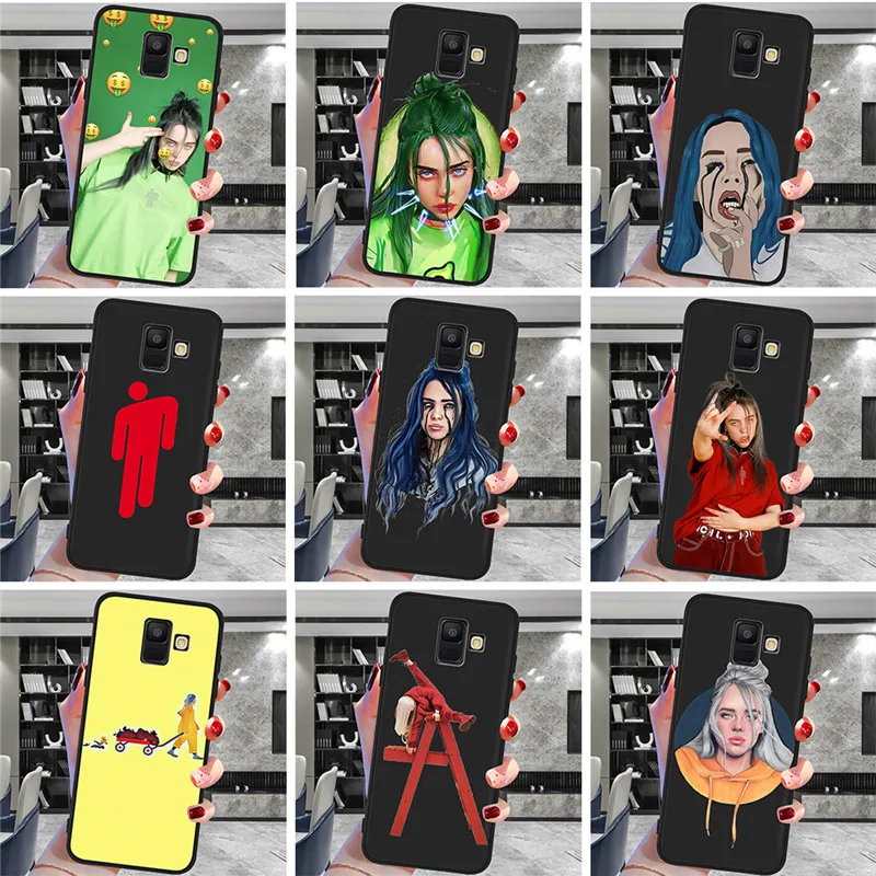 Billie eilish для samsung Galaxy A9 A8 A7 A6 A5 A3 J3 J4 J5 J6 J8 плюс M30 A40S A10 A20E чехол для телефона чехол Coque Etui