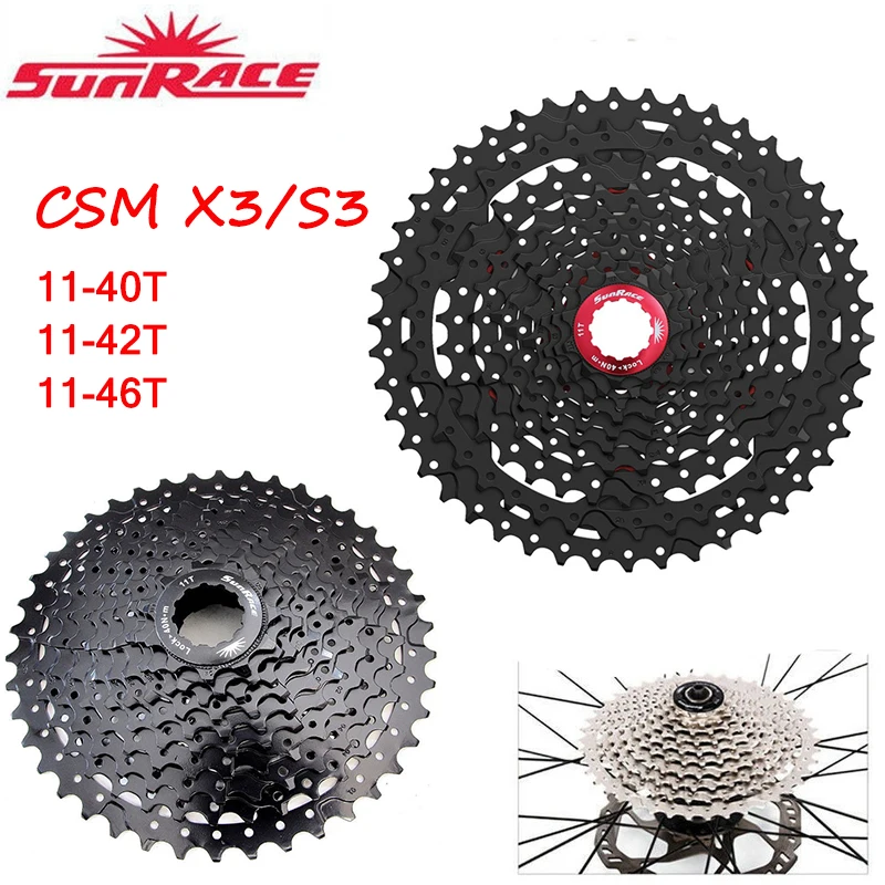 Кассета Sunrace CSMS3 CSMX3 11 40T11 42T 46T кассета для горного велосипеда свободное колесо