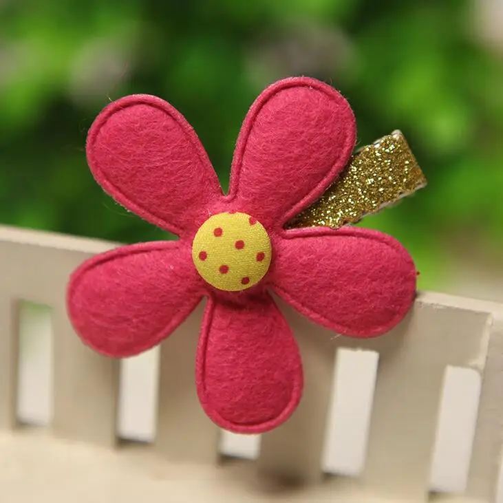 

100pcs/lot Handmade wool felt dots DIY flowers for jewelry headwear