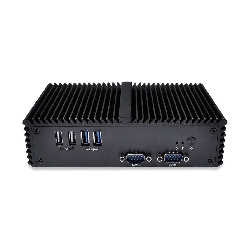 Barebone Mini PC i7 x86 безвентиляторный Win10 с Процессор Haswell i7-4500u 2 * intel i211at HDMI 6 COM pfsense Firewall