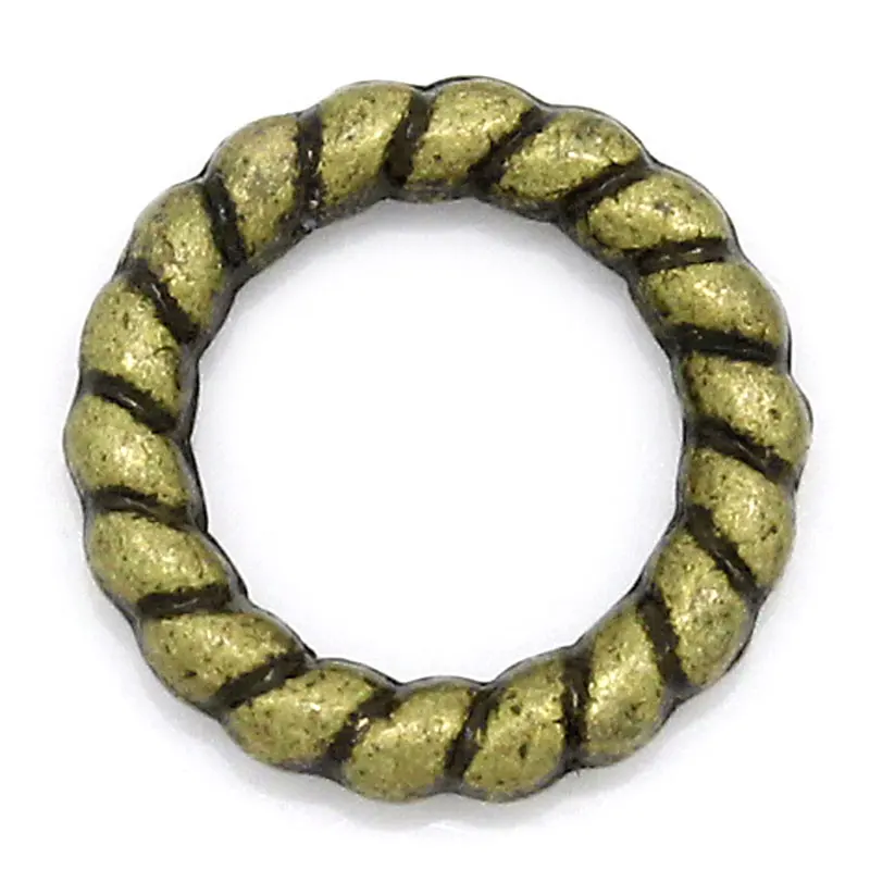 DoreenBeads закрытый пайка из металлического сплава круглые античные бронзовые
