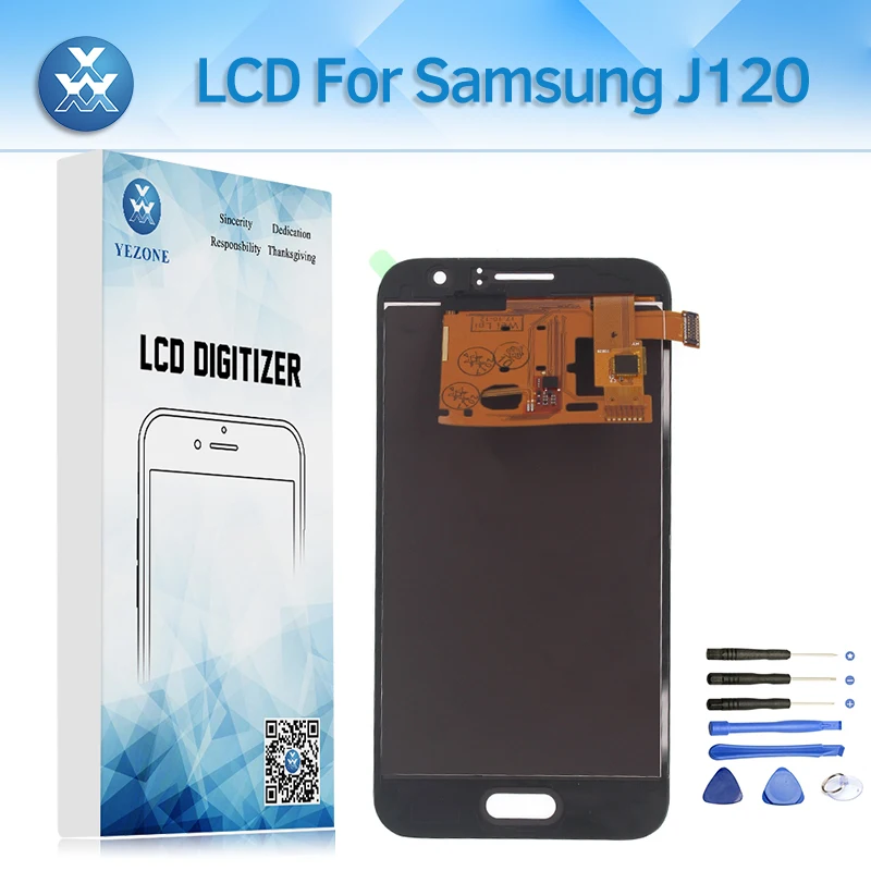 Отрегулировать Яркость Экран для Samsung Galaxy J1 2016 J120 ЖК Дисплей Touch Pantalla Ассамблея 4 5