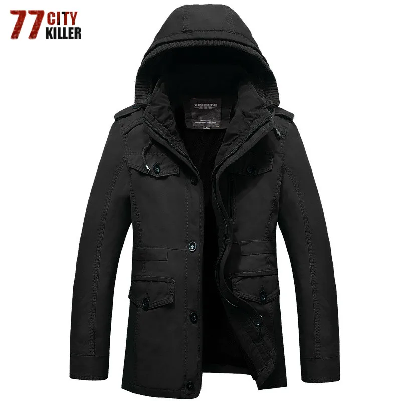 Мужская ветрозащитная куртка 77 повседневная утепленная в стиле милитари с