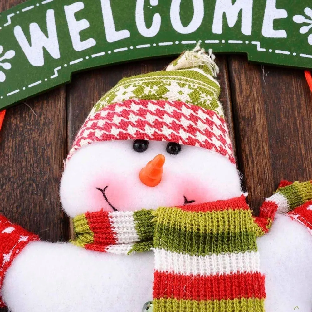 Горячая декоративные украшения Xmas Рождество деревянный приветственная знак с