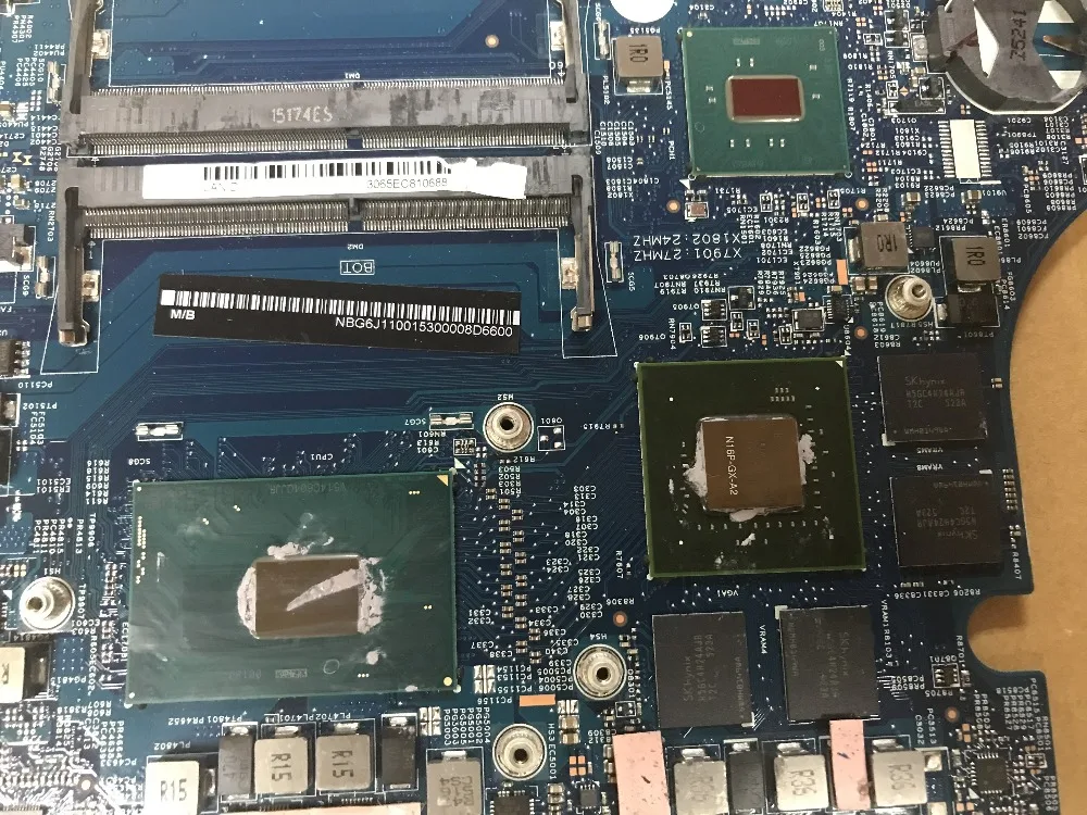 Материнская плата NBMQL11002 NB.MQL11.002 448.02W05.0011 для ноутбука acer Φ mothebroard GTX860M SR1PX |