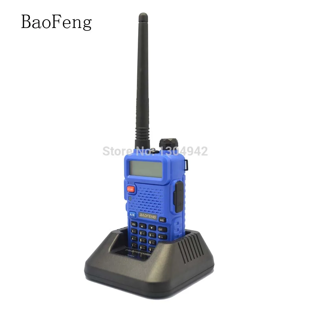 

Портативная рация BAOFENG UV-5R Blue Walkie Talkie 136-174 МГц и 400-520 МГц, двусторонняя радиосвязь с бесплатной доставкой, запчасти для телекоммуникации