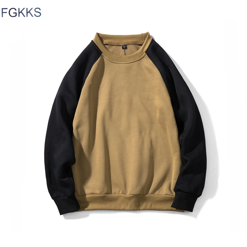 Мужская толстовка с капюшоном FGKKS желто-черный стильный свитшот худи в стиле