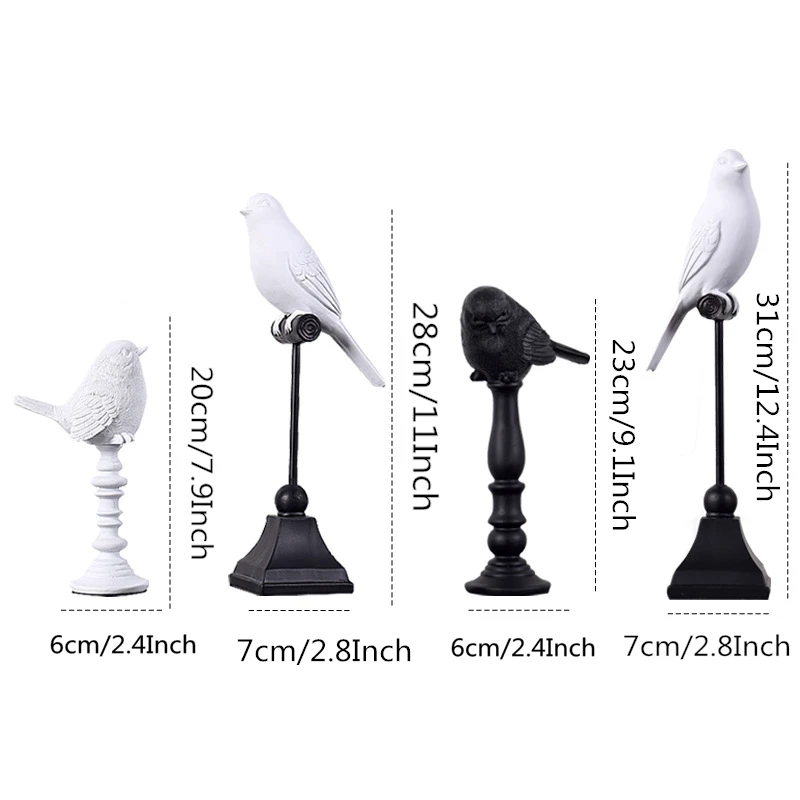 Фигурки птиц из смолы VILEAD скандинавские абстрактные поделки Креативные