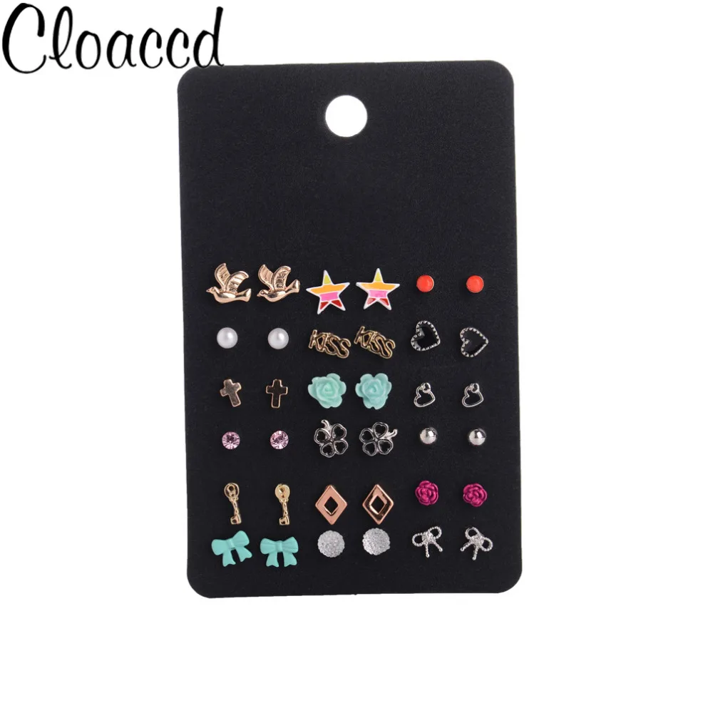 Cloaccd простая модная одежда для девочек серьгу Наборы ухода за кожей 18 шт./компл.