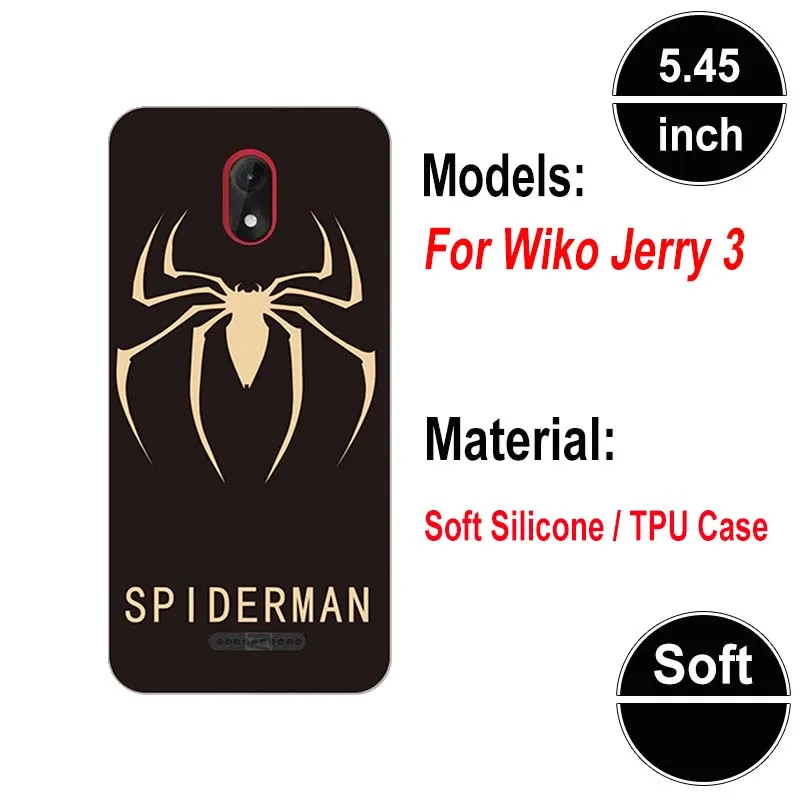 Мягкий силиконовый чехол для Wiko Jerry 3 Jerry3 5 45 &quot Чехол s мягкий с рисунком |
