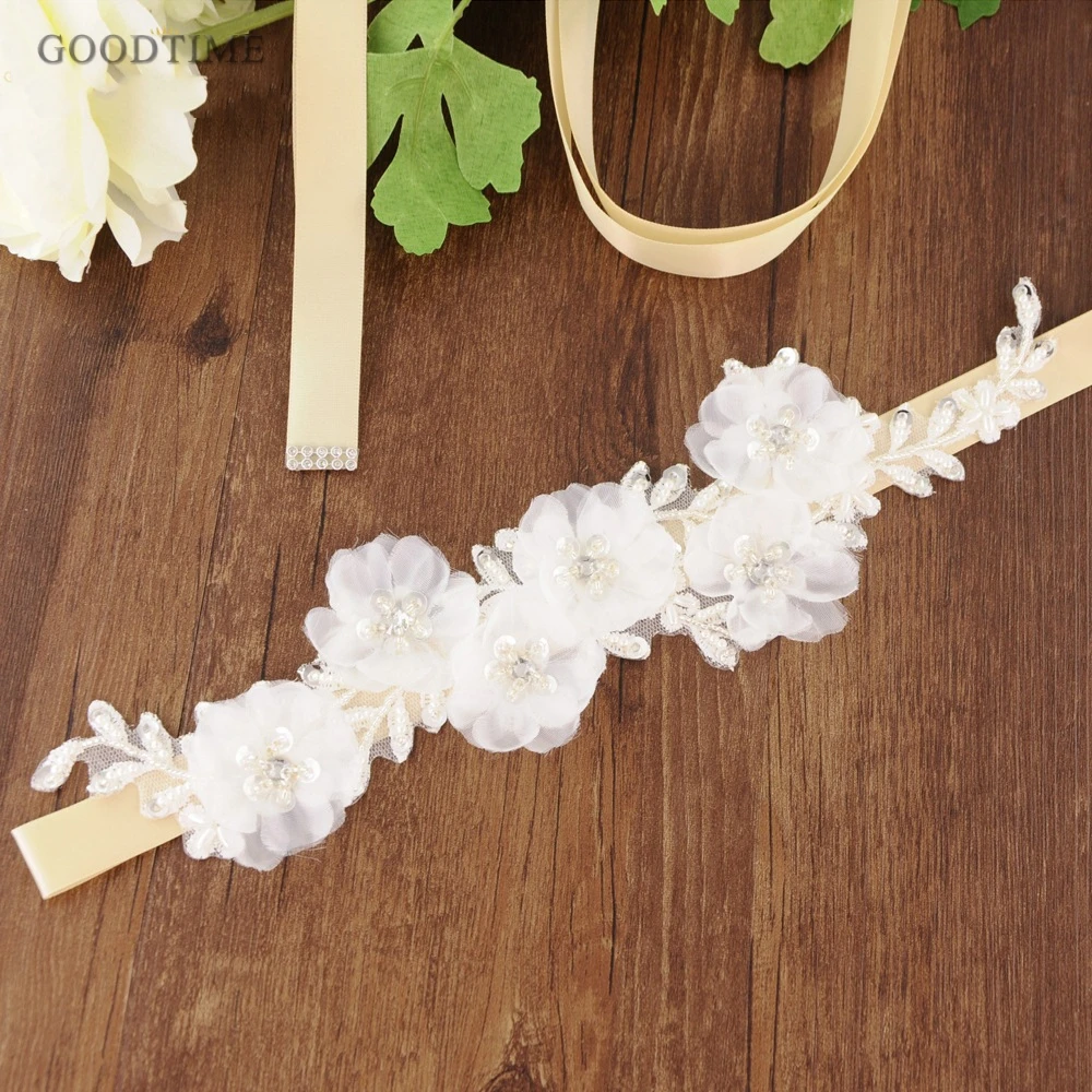 

Noble Wedding Sashes Belts Flowers Bride Waistband Bridal Belts Sashes Elegant Evening Dress Prom Dresses Accessories For Party