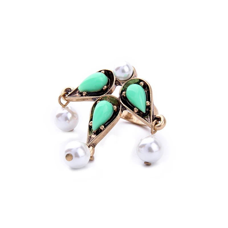 Массивная цена массивная имитация жемчуга розовый зеленый геометрический