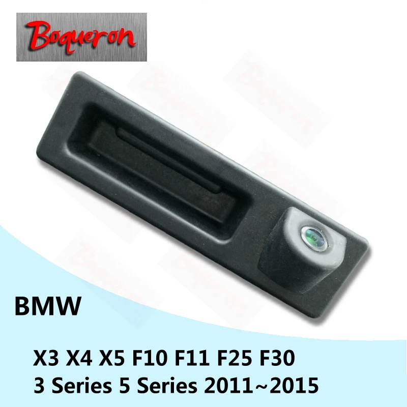 Камера заднего вида HD CCD для BMW F10 F11 F25 F30 3 5 Series X3 X4 X5 2011 ~ 2015 задняя парковочная