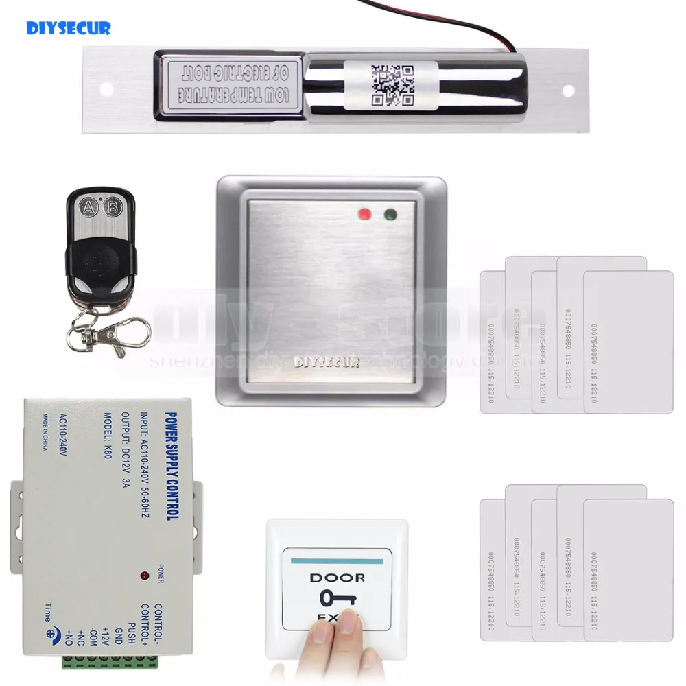 DIYSECUR Водонепроницаемый 125 кГц RFID Клавиатура система контроля доступа комплект
