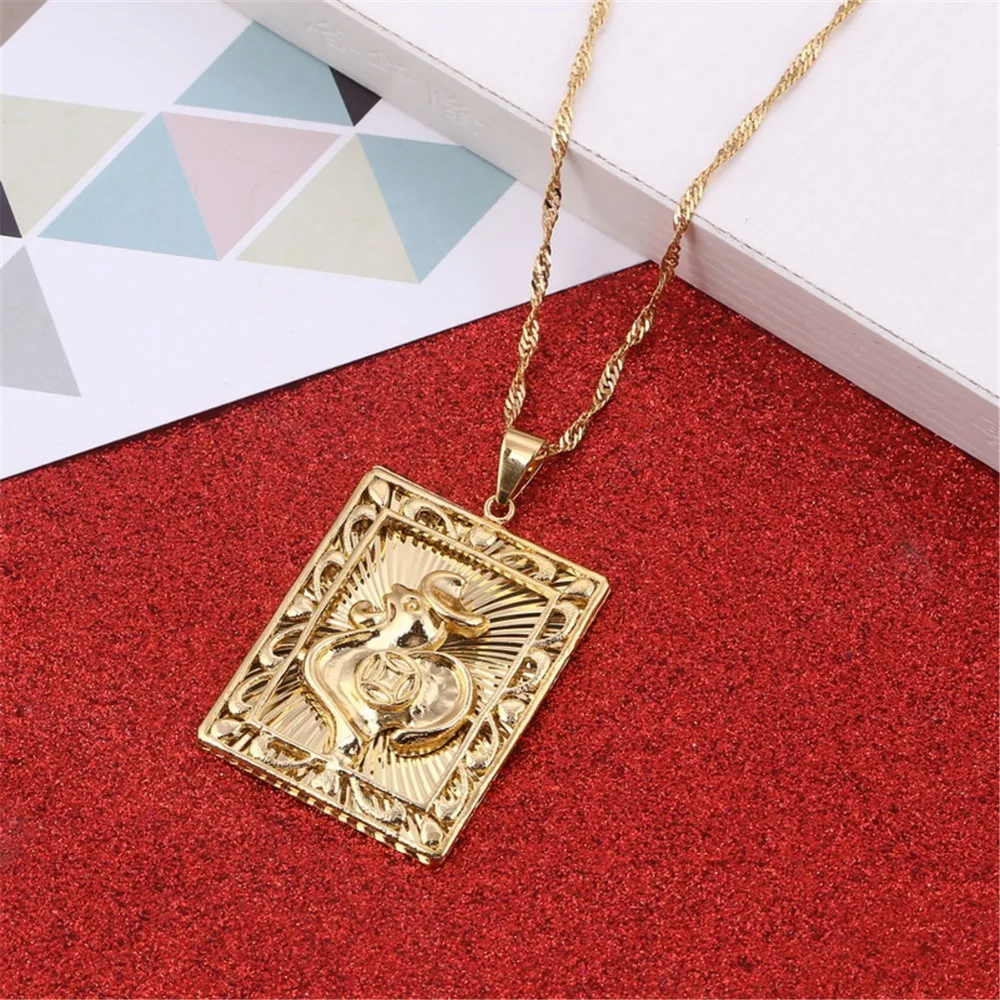 Женская подвеска в виде петуха золотого цвета|necklaces pendants for girl|necklace pendant womennecklace women