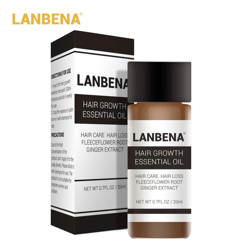 LANBENA быстрое мощное средство с эссенцией для рост волос эфирное масло жидкое