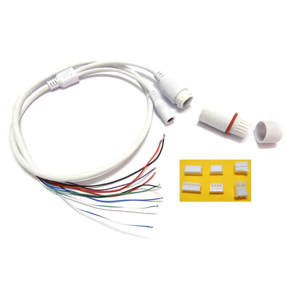 2 шт. CCTV IP Сетевая камера PCB модуль weatherpoof видео кабель питания 60 см длиной RJ45