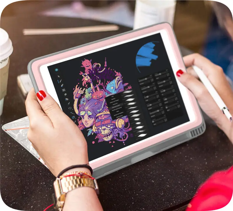 Для iPad 9,7 чехол(/) i-Blason Cosmo Trifold чехол-подставка с функцией автоматического сна/пробуждения и карандашом, встроенная защита экрана