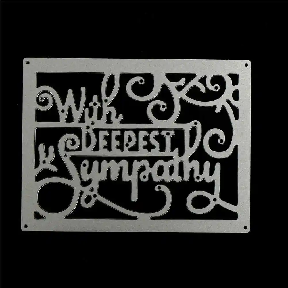 1 шт. металлический трафарет с глубокими сочувствительностями 9 5x7 см | Дом и сад