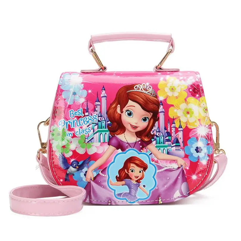 Новая детская сумка с рисунком Эльзы и Микки милая на плечо для девочек