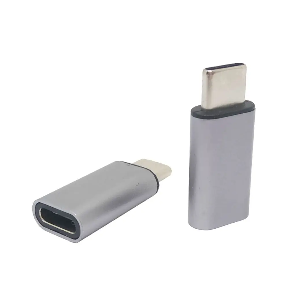 2017 NEW type Silver &amp Gray 10Gbps standard Metal USB-C USB 3.1 Type C male to female Adapter Connector converter USB3.1 type-c |
