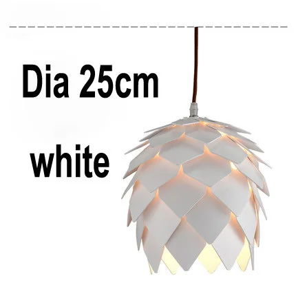 Dia 25cm white Современный художественный дубовый деревянный шишка подвесные светильники из дерева Современные светильники для столовой ресторана ретро светильники Светильник - Цвет корпуса: Dia 25cm white