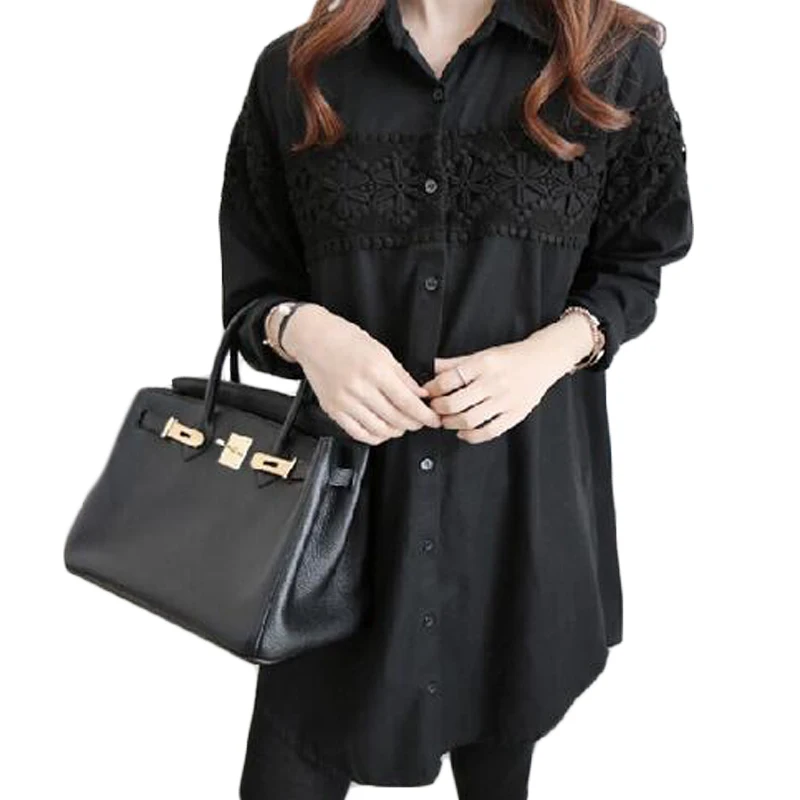 Белая кружевная блузка Rihschpiece Женский Топ и винтажные рубашки RZF170|womens tops and