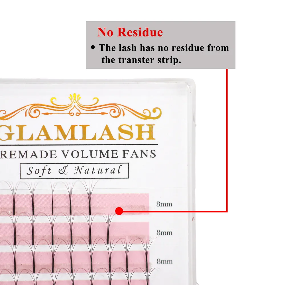 GLAMLASH 5 чехлов 2D-6D длинные Стволовые ресницы готовые русский объем вентиляторы норковые ресницы готовые ресницы для наращивания макияж